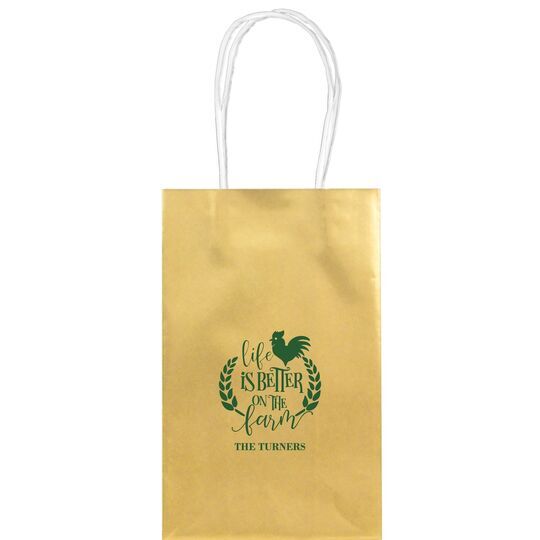 Life Is Better On The Farm Medium Twisted Handled Bags